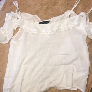 Kendall & Kylie Off the shoulder strap shirt